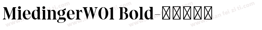 MiedingerW01 Bold字体转换